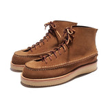 LIMETLISS Suede Moccasin Handmade Ankle Boots