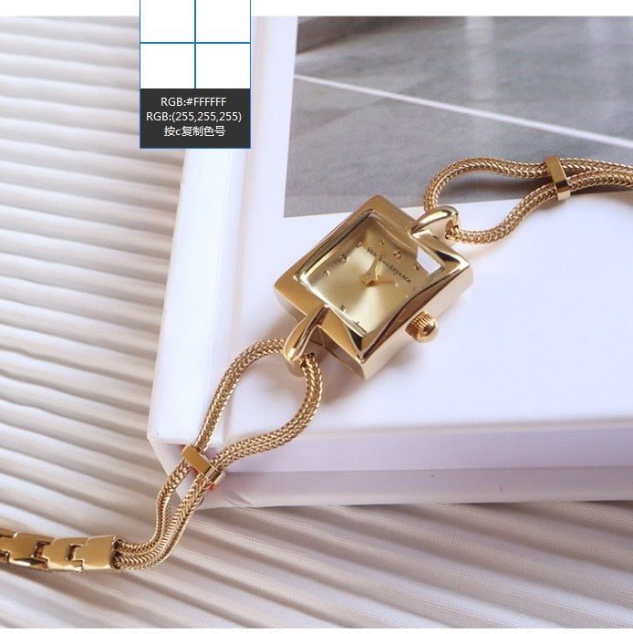 18K Gold Plated & Brass Band Watches