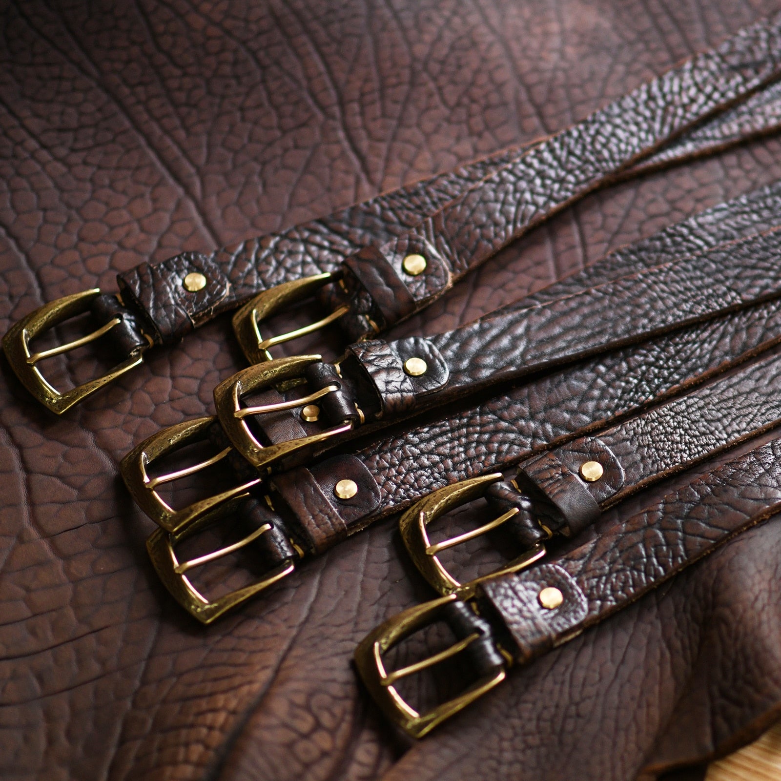 rare yak strong leather belt