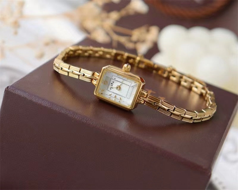 18K Gold Plated & Brass Band Watches