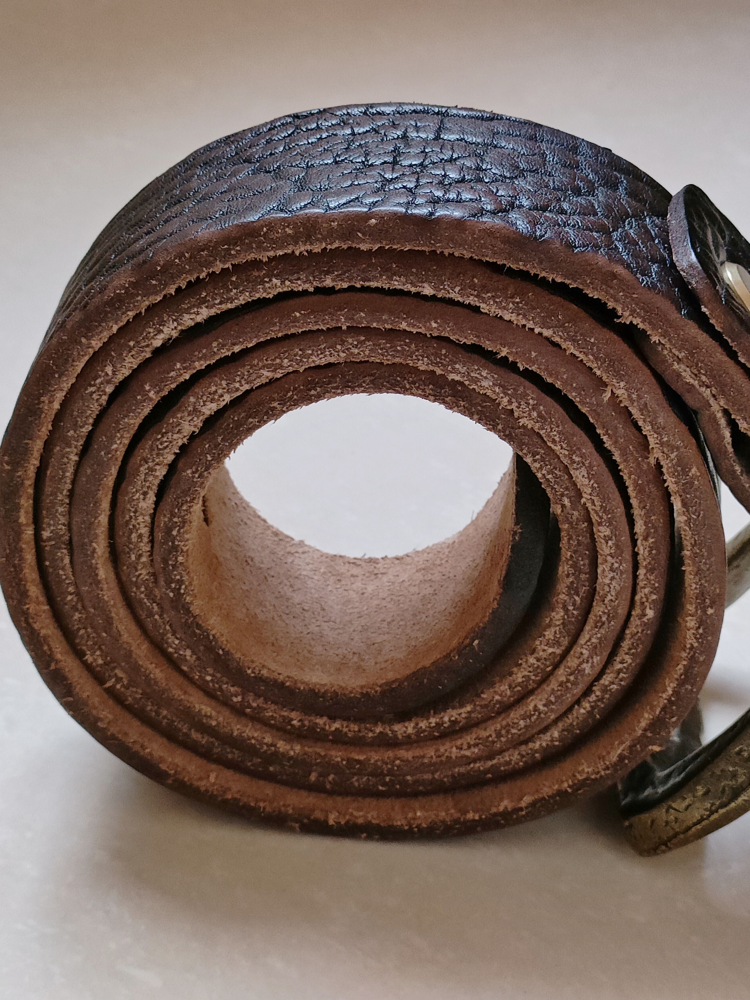 rare yak strong leather belt
