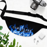 Blue Fire Flame Logo Fanny Pack