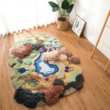 forest handmade 3D rug