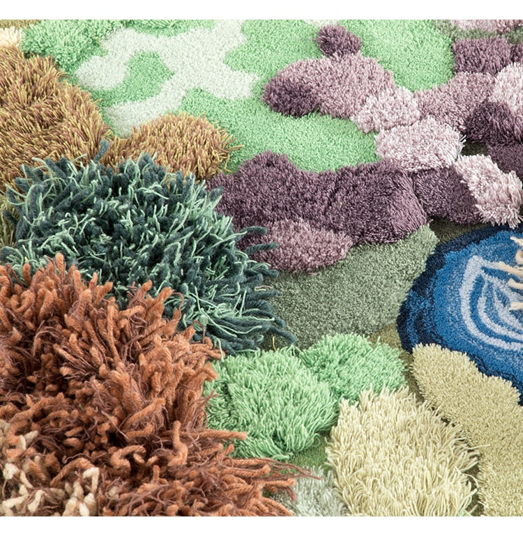 forest handmade 3D rug