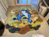 forest handmade 3D rug
