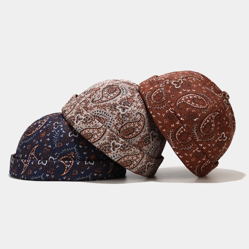 Paisley Skull Caps