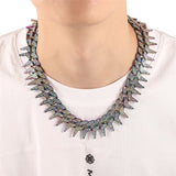 Iced Out Spiked Cuban Link Chain