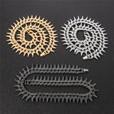 Iced Out Spiked Cuban Link Chain