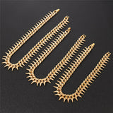 Iced Out Spiked Cuban Link Chain