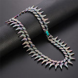 Iced Out Spiked Cuban Link Chain