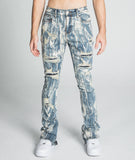 AJ17SK THREAD LINE STACKED JEANS