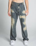 AJ01L-3 VINTAGE THREAD LINE LOOSE JEANS