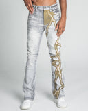 AJ24SK LIGHTNING STACKED JEANS
