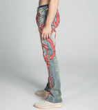 AJ24SK LIGHTNING STACKED JEANS