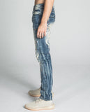 AJ738SL-1 SPLASH PAINT VINTAGE SLIM JEANS