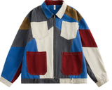 Patchwork Varsity Bomber Jacket