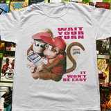 Diddy Kong's Quest 'Wait Your Turn' Vintage Washed White Tee