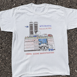 1993 'World Trade Centre' Carpark Bomb Vintage Washed White Tee