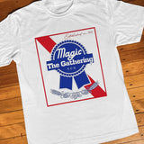 Magic the Gathering Pabst Parody White Tee