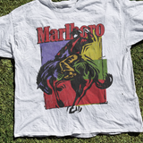 Vintage 90s Marlboro Bold Cowboy Ride Vintage White T-Shirt