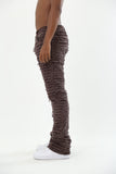 AJS693 EXTREME FRAYED STACKED JEANS