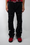 RM206SK -Studded Stacked Cargo Jeans