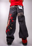 RM200B - Graphic Printed Baggy Jeans