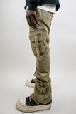 RM207SK -Studded Stacked Cargo Jeans