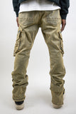 RM207SK -Studded Stacked Cargo Jeans