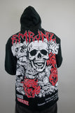 RM1180C Skull Cropped Hoodie