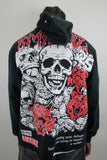 RM1180C Skull Cropped Hoodie