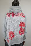RM1180C Skull Cropped Hoodie