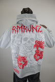 RM1180C Skull Cropped Hoodie