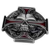 Cross And Skull Belt Buckle