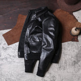 Classic Horsehide Leather Bomber Jacket