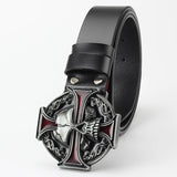 Cross And Skull Belt Buckle