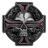 Cross And Skull Belt Buckle