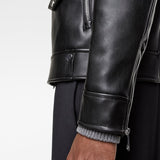 Black PU Leather Motorcycle Jacket