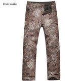 Khaki Snake Military Waterproof Fleece Pants