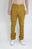 AJS693 EXTREME FRAYED STACKED JEANS
