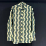 Loose Striped Button-Up