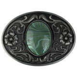Western Stone Floral Belt Buckle