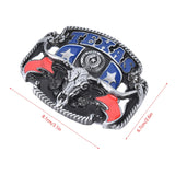 Texas Bull Horn Vintage Belt Buckle