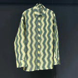 Loose Striped Button-Up