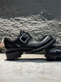 Snake Skin Derby Monk Strap Dress Shoes