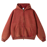 Wax Printing Plush Hoodie
