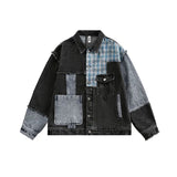 Ripped Patchwork Denim Jacket