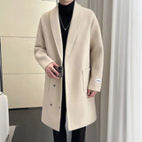 Thickened Solid Color Men's Coat