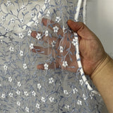 Heavy Embroidery Sheer Mesh Loose Tank Top