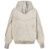 Irregular Cross Zipper Hoodies